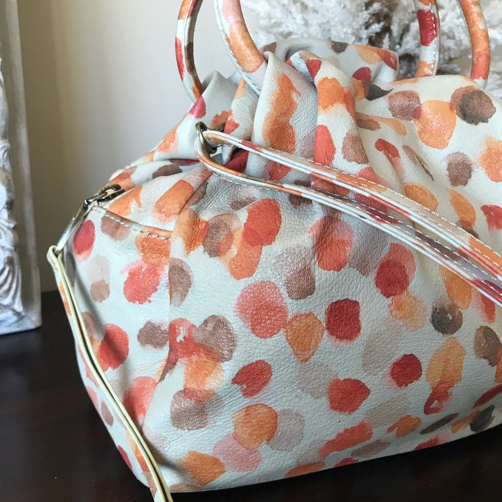 HOBO Darling Small Leather Satchel Crossbody, Dotted Shimmer - Picture 12 of 16